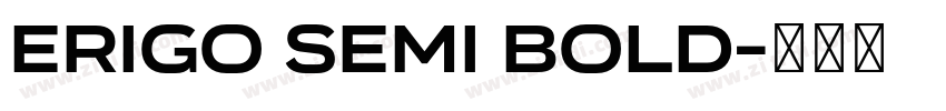 Erigo Semi Bold字体转换